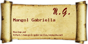 Mangol Gabriella névjegykártya